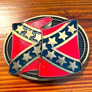 Montana silversmiths solid brass stars and bars Dixie